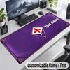 Custom Name Text Mouse Pad Fiorentina FC Personalized Desk Pad For Work And Gaming