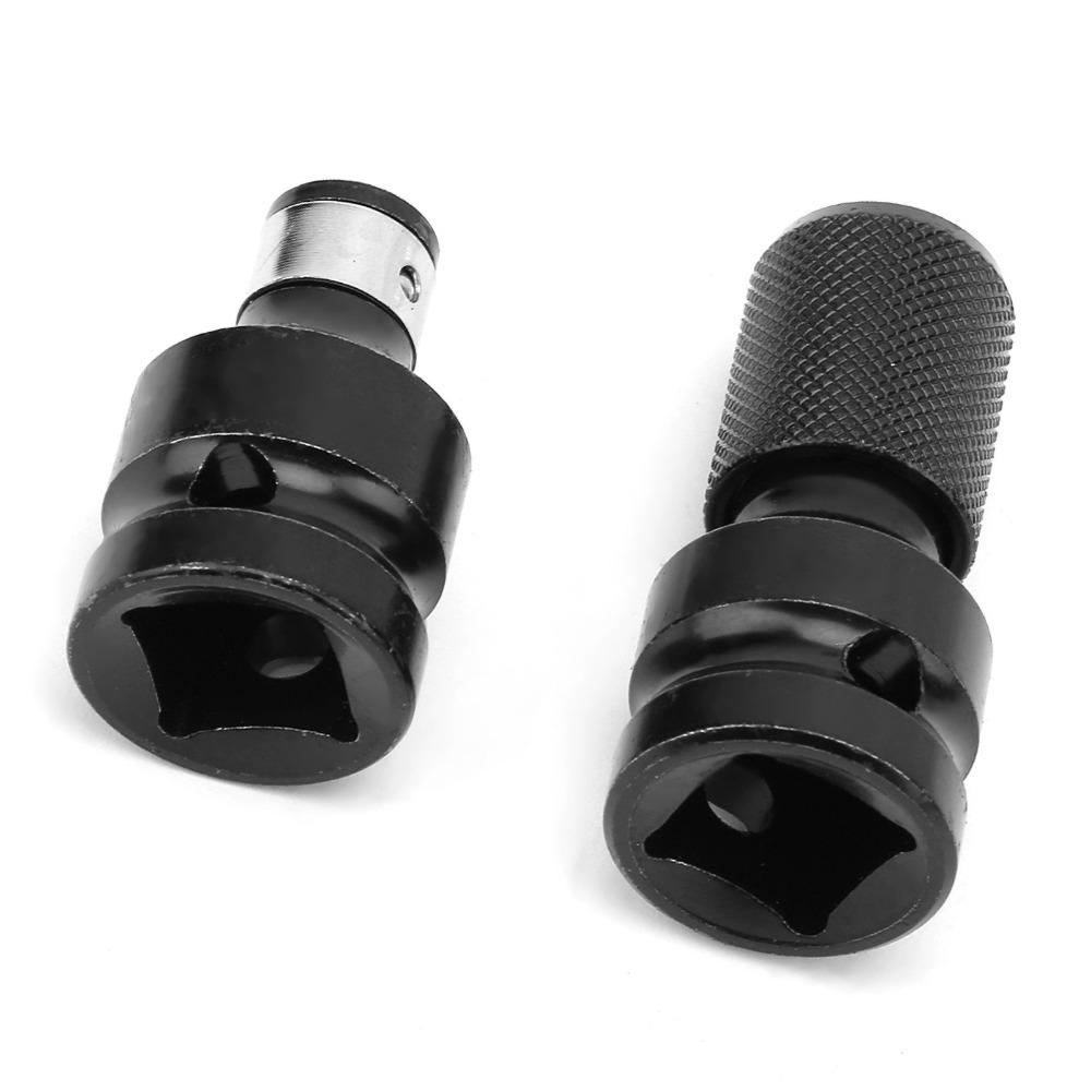 2pcs Telescopic Design Impact Wrench Adapter 1/2 to 1/4 Inch Socket Adapter Set  For Electric Wrench