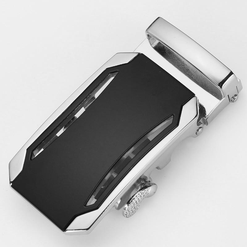 Mens Fashionable 35cm Automatic Buckle Waist Belt Durable Metal Design For Business Casual Or