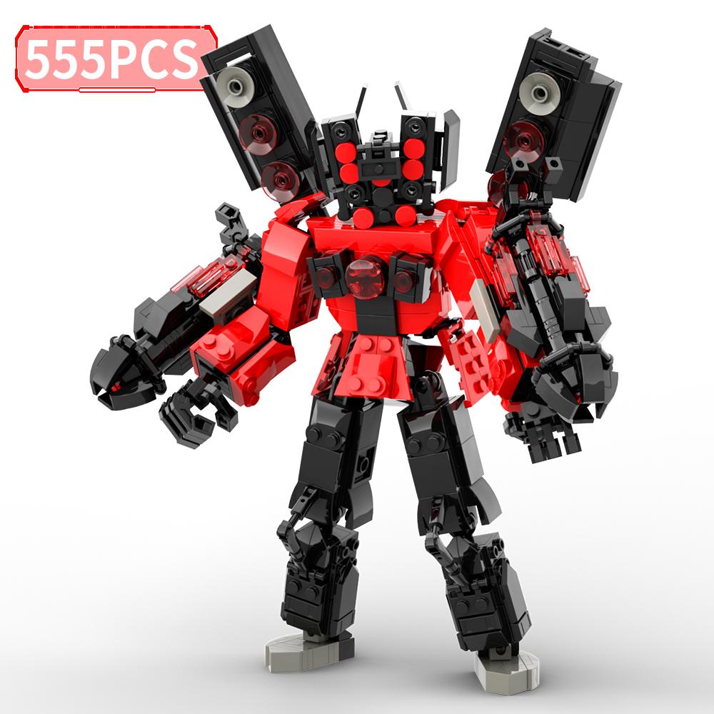 New Skibidis Toileted Giant Titan TVman Upgrade Speakerman Building Blocks Figure Model Toys for Ideas Birthday Gifts