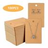 100pcs Card 6x9cm Earrings Necklaces Display Cards for Jewelry Boxed and Packaging Cardboard Hang Tag Card Ear Studs Paper