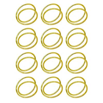Serviettenringe für besondere Anlässe Goldener Serviettenring Metall-Serviettenhalter Spiral-Serviettenringe Zinklegierungs-Konstruktion