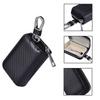 Sac bloqueur de signal pour clé de voiture RFID blindé signal étui zippé cuir PU anti-piratage anti-vol pochette pour clé de voiture boîte de Faraday pour voiture
