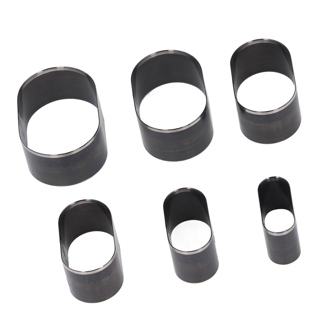 6-teiliges Set Lederschneidformen 35 40 45 50 55 60 mm Langer Durchmesser Elliptische Form Leder Hohl