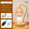 American Retro Marble Candle Melter and Aromatherapy Wax Diffuser Lamp with Smokeless Temperature Control Night Light