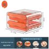 Double-Layer Stackable Refrigerator Egg Storage Drawer Box