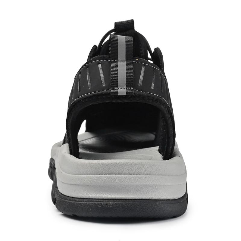 Sommer Herren Sandalen Strandschuhe Handgefertigt Atmungsaktives Design Waten Lässige Strandschuhe Leichte Outdoor-Sandalen mit weicher Unterseite