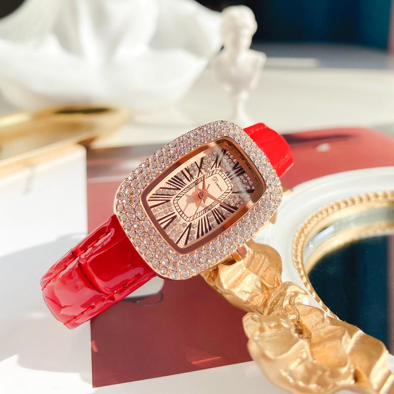 Retro Oval-Shaped Exquisite Watch For Women, French Elegant Style, Trendy Women'S Watch, Timepiece And Accessories.
