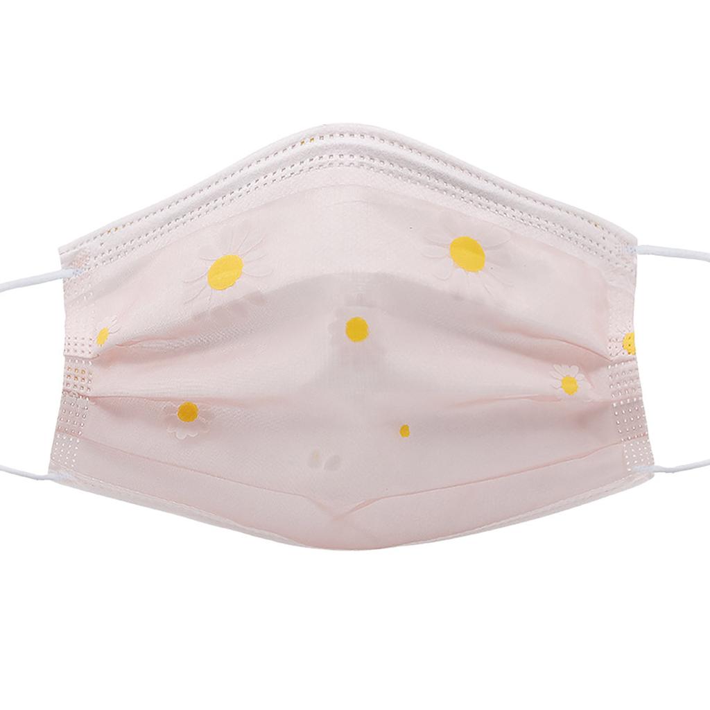 Vierschichtige bedruckte Einwegmaske für Erwachsene, atmungsaktive Mode-Maske 10 Stück