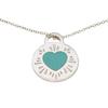 Used TIFFANY&Co. Necklace Return To Round Heart Silver925 4.0g Silver TIFFANY & Co. Blue Accessories