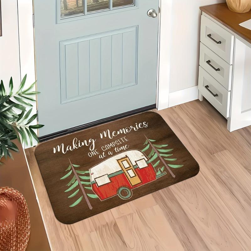 1PC Van Gogh painting Kitchen Rugs Non-Slip Door Mats Pop design Living room Rugs Bath Mat Carpet for Home Sink Laundry Decor