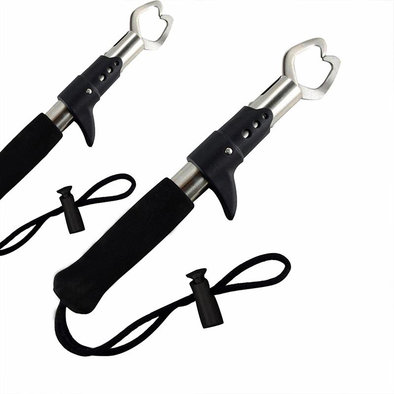 Portable Fish Clamp Stainless Steel Straight Fish Controller Fast Hanging Buckle Fish Clamp Fish Catcher Control Devices Tool