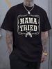 Vintage "Mama Tried" Graphic T-shirt - Casual Crew Neck