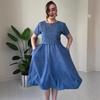 2025 Summer French Casual Loose High-Waisted Slimming Dress for Women