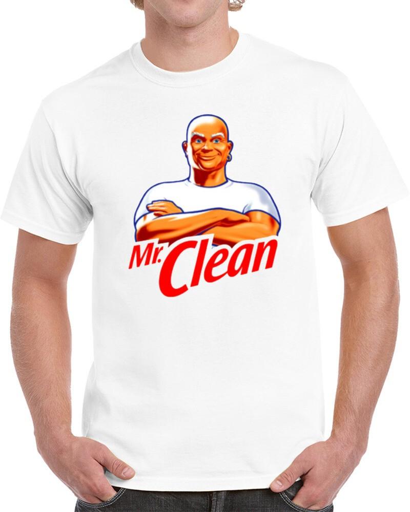 Крутая футболка Mr Clean на Хэллоуин Унисекс L