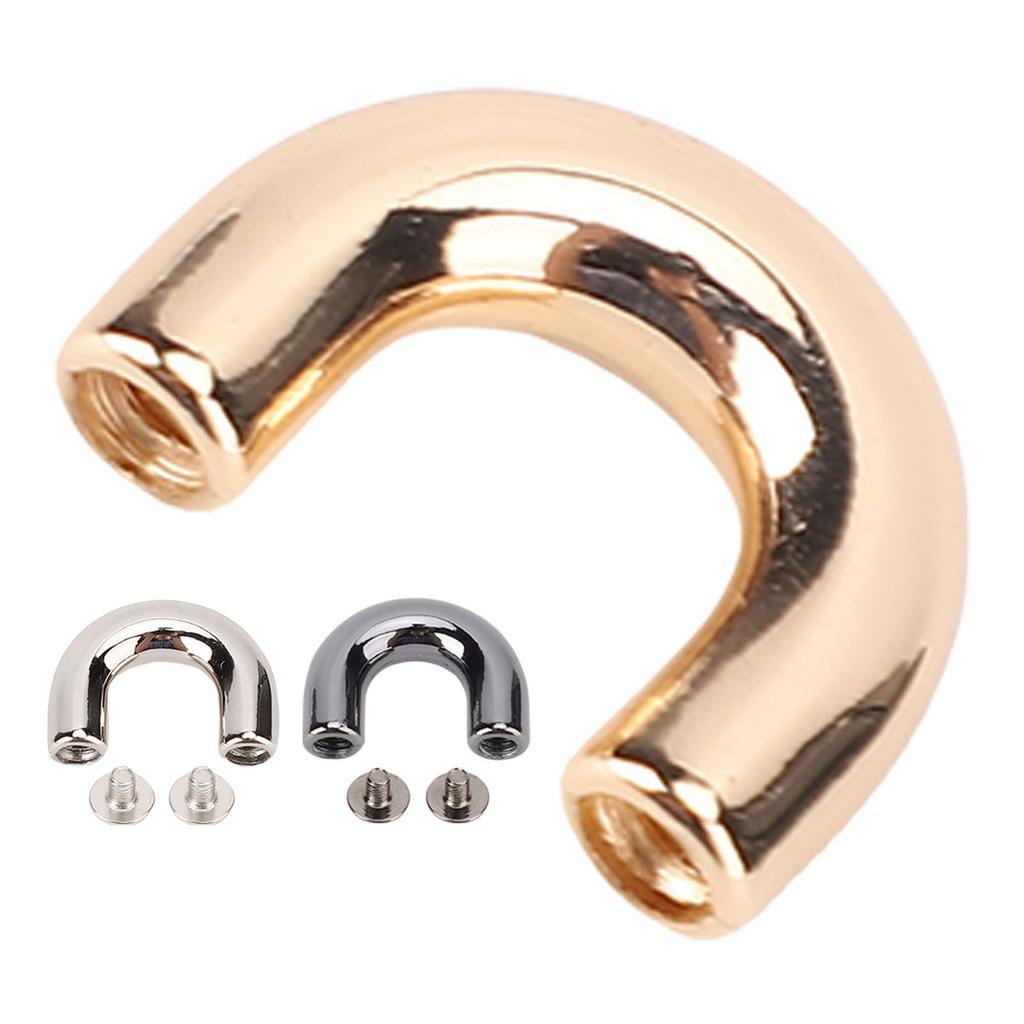 20 Set Bag Arch Bridge Metal Electroplating 5.5mm Crossing Screw Back D Ring Connector Buckle Set Fo