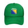 Bosnia and Herzegovina Flag Casquette  Unisexs Womens Outdoor Hats  Adjustable Snapback Hat Casual Baseball Caps