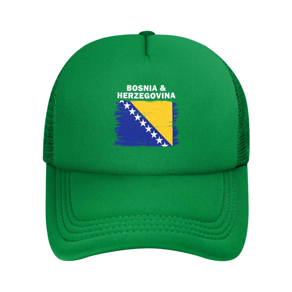Bosnia and Herzegovina Flag Casquette  Unisexs Womens Outdoor Hats  Adjustable Snapback Hat Casual Baseball Caps
