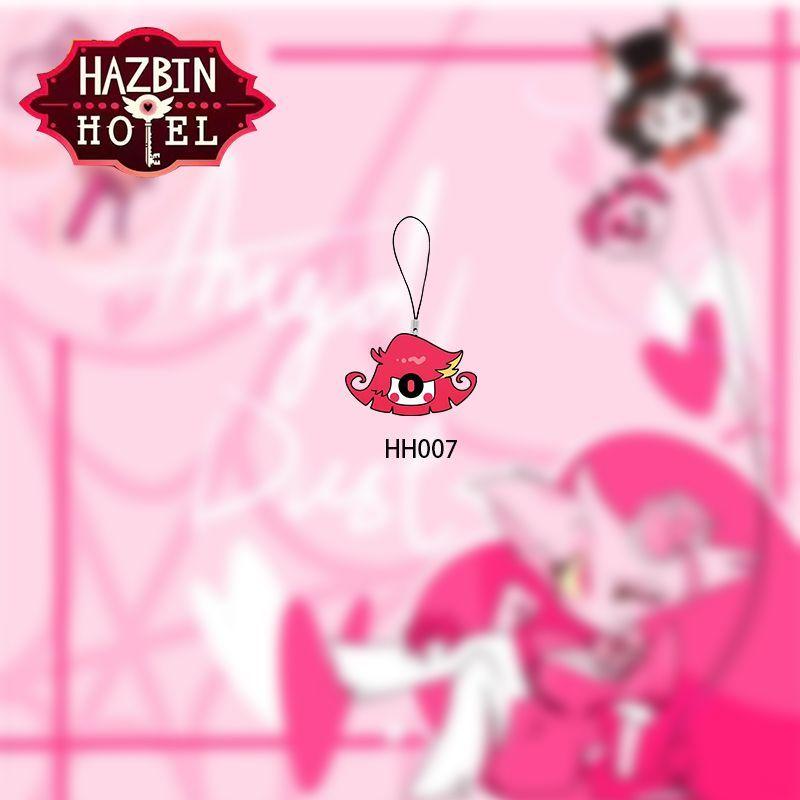 Alastor Doudou Eyes Keychain Vaggie Cell Phone All Staff Set Bag Decoration Adam Accessories Kawaii Lucifer Pendant Gift