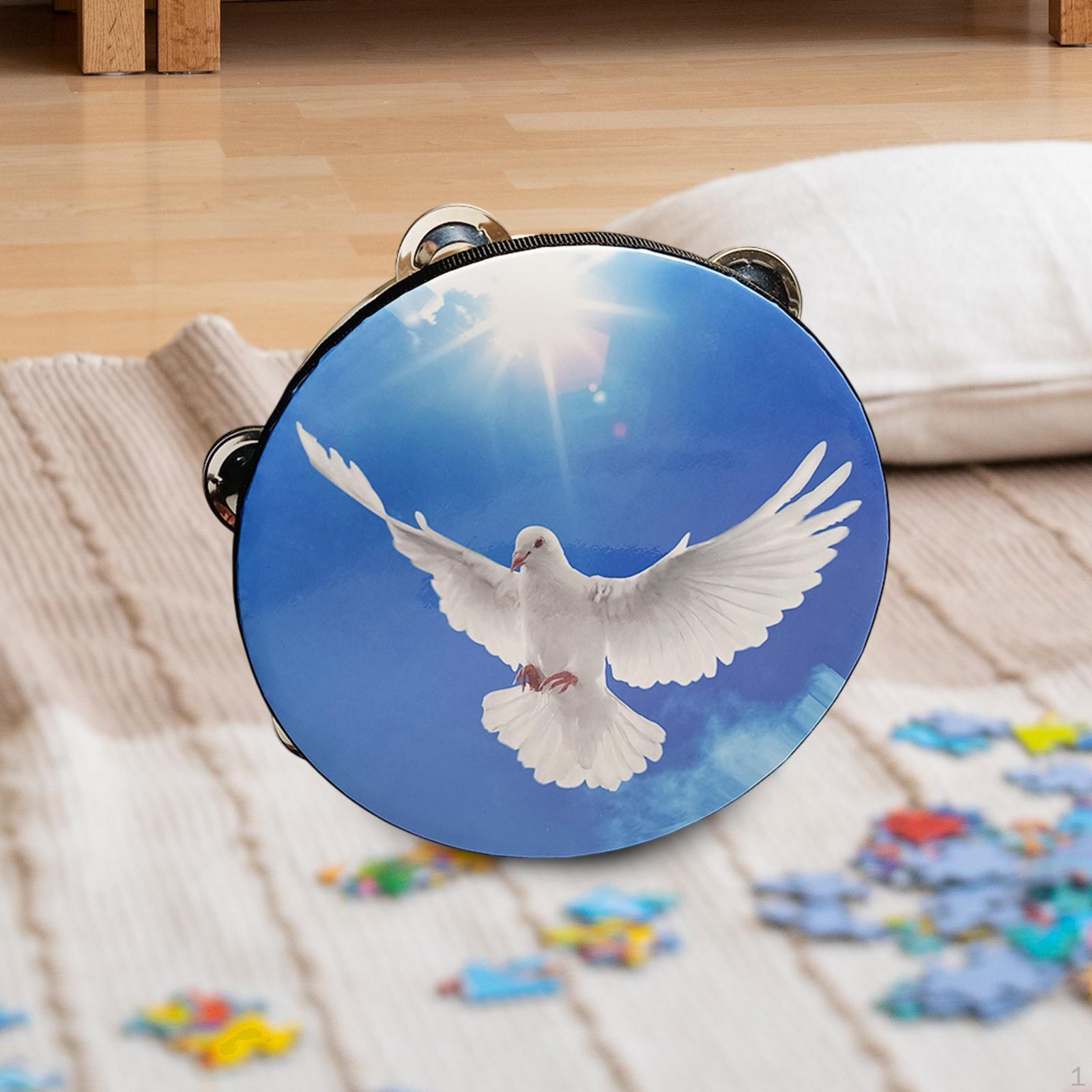 

Ручные тамбурины 10 деревянный тамбурин подарки музыкальный ритм колокольчик двойной ряд для игр молитва