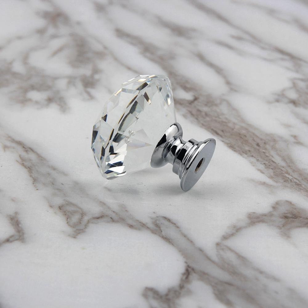 5 Pcs for Drawer Crystal  Shape Dresser Pulls Handles Drawer Knobs Door Handle Cabinet Knobs