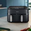 Fritteuse ohne Öl PHILIPS - Airfryer NA351/00 - Doppelbecken 9L - 8 Kochprogramme - 2750W