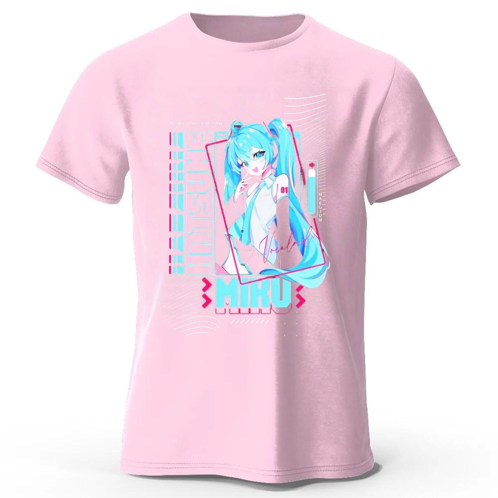 Japanese Virtual Idol Hatsune Miku High Quality Cotton Tshirt for MenWomen Daily Fashion Casual Comfort Large Short Sleeve