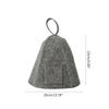 Wool Felt Sauna Set Bath Hat Shower Cap Men Women Protective Hair Cover Bathroom