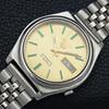 GENUINE VINTAGE SEIKO 5 AUTOMATIC JAPAN MENS GOLDEN COLOR DIAL WATCH A702604-1 R209-a702604