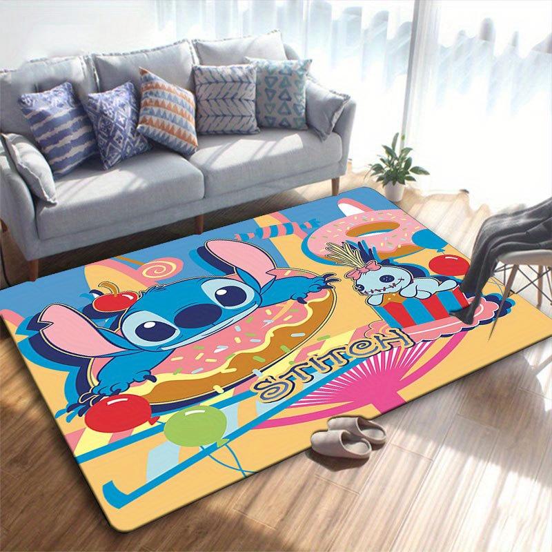 1 buc Covor cu model Disney Lilo și Stitch Covoraș de zonă Covor antiderapant Lavabil manual Preș pentru podea Potrivit pentru Sufragerie Dormitor Decor Acasă