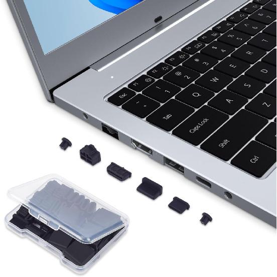 50 Pcs 7 Types USB Port Cover, Silicone USB C Port Dust Plugs Cap Cover for USB A Female/Male, USB C Cap, 3.5mm Headphone, HDMI, RJ45 Ethernet