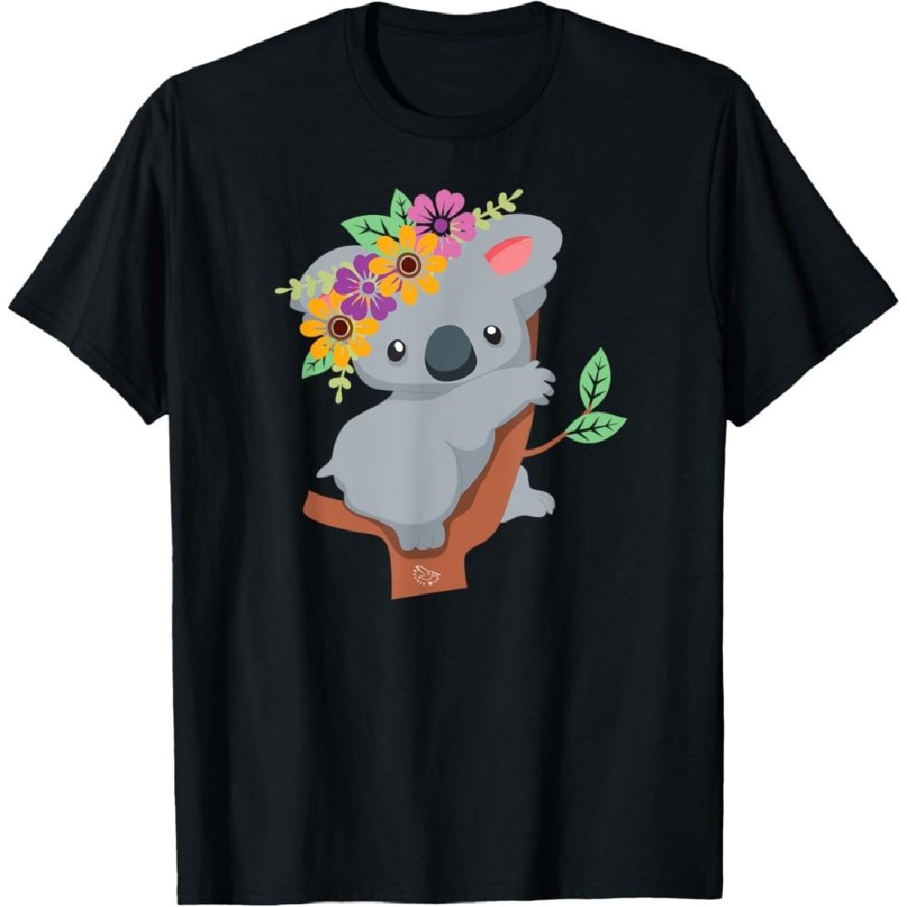 

Австралийский подарок - Милая футболка с коалой XXXXXL чёрный