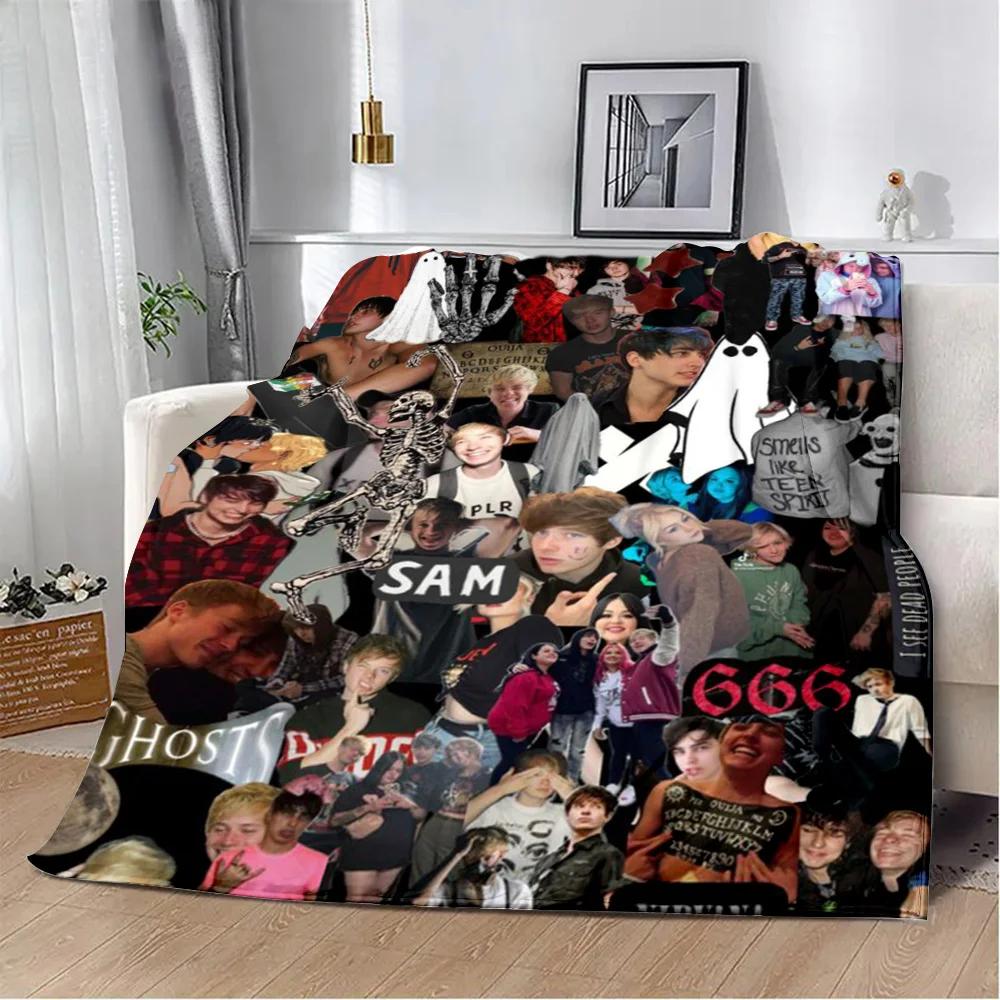 Sam and Colby XPLR Printed Blanket Picnic Blankets Warm Blanket Soft and Comfortable Blanket Home Travel Birthday Gift