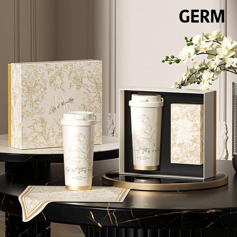 Germ Lily of the Valley Insulated Coffee Cup & Scarf Gift Set