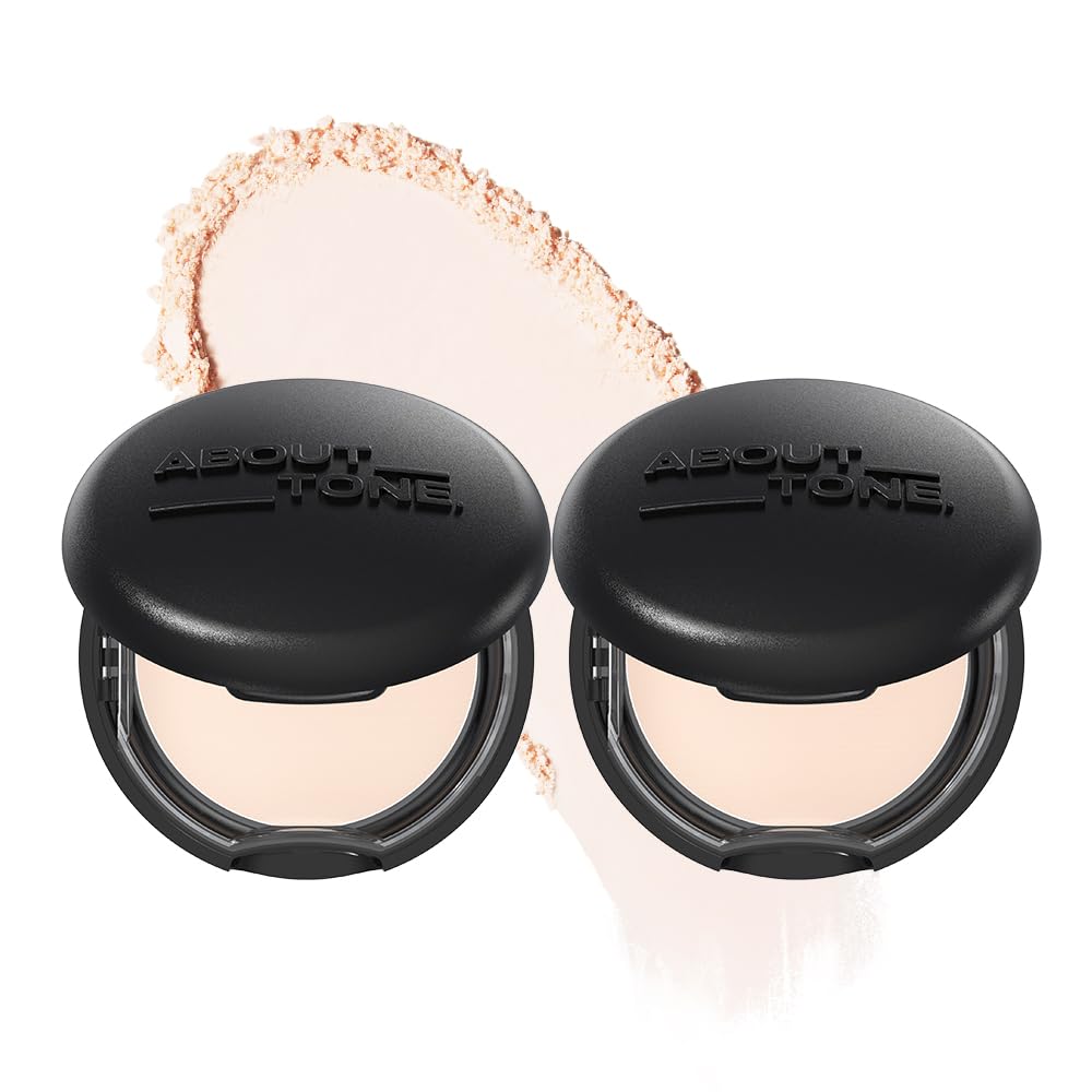 

О TONE Набор пудр для размытия Предотвращает смазывание макияжа и лица Подходит для холодного и теплого тонов кожи #01 Светлый, 9 г, 2, Пудра, Блеск, Пудра,