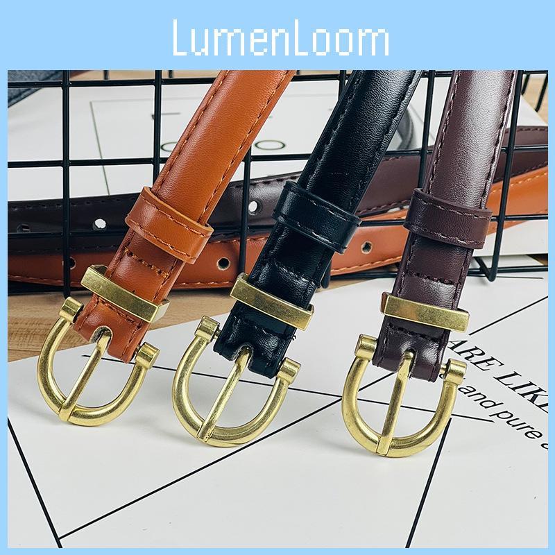 Vintage Thin Womens Waistband For Jeans With Slim Width And Classic Pin Buckle