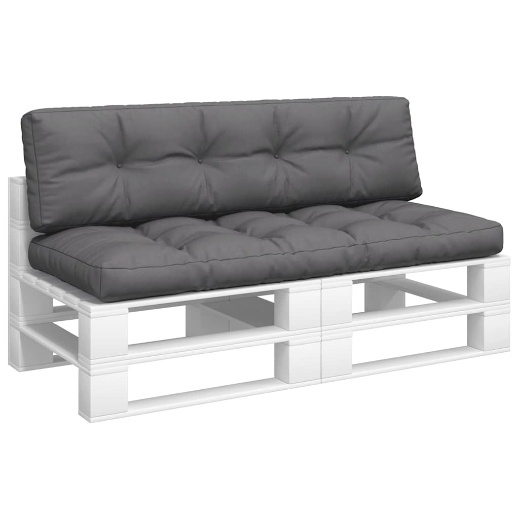 Vidaxl Pallet Sofa Cushions, 2 Pcs, Anthracite, Fabric