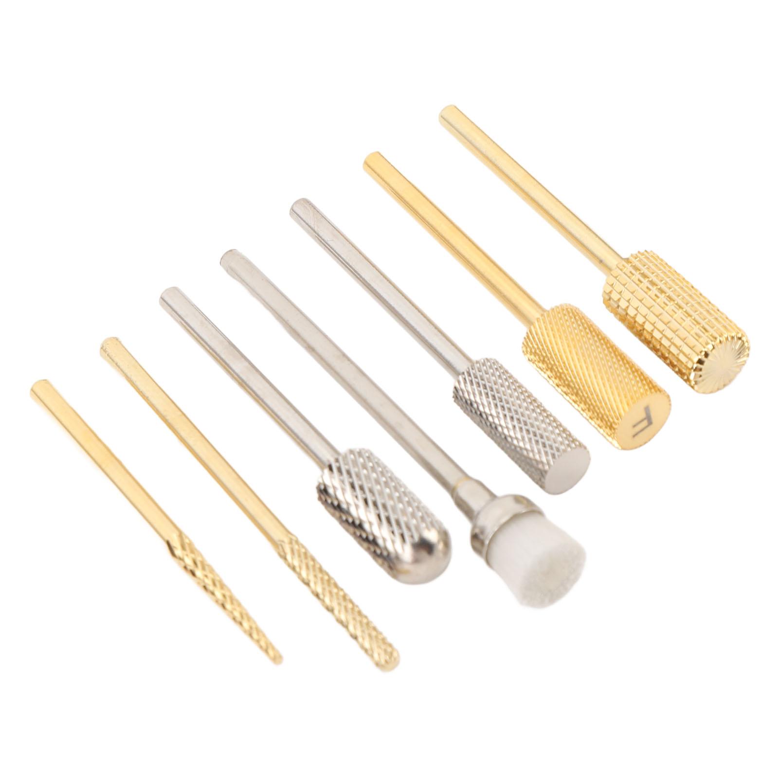 

7pcs Nail Drill Bits Sets Polish Removal Nail Grinding Head Electric Manicure Nail File Bit for