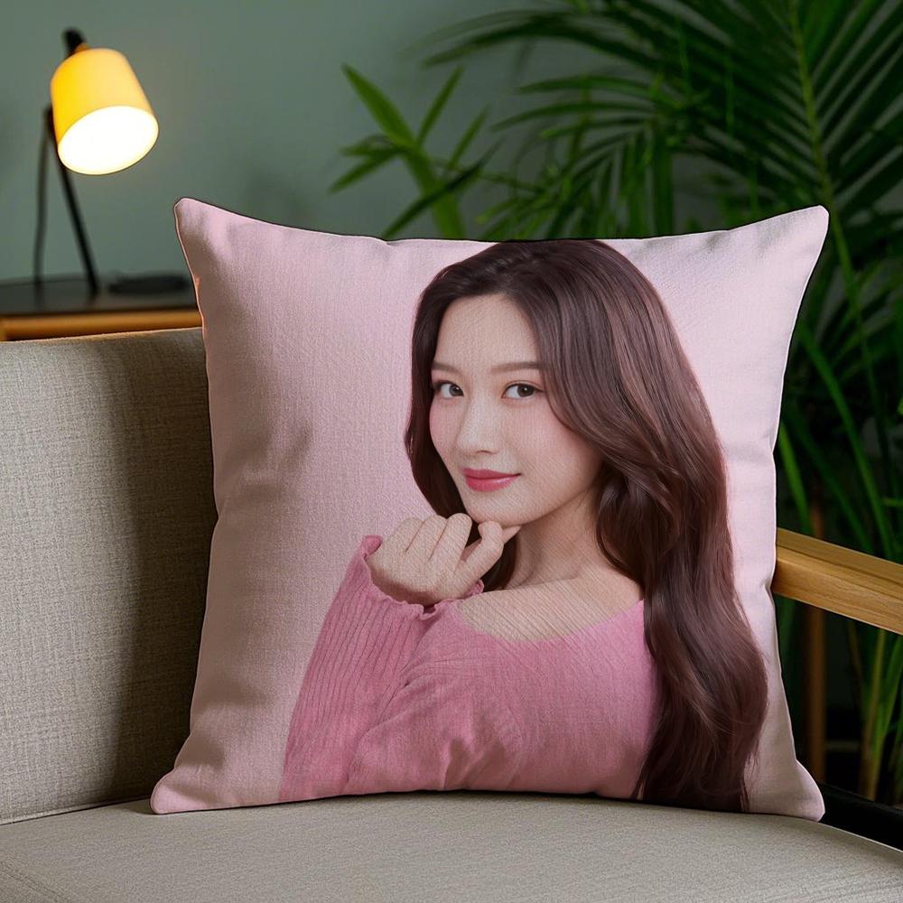 

Moon GGaYYoung SINGER Pillow Case Silky Elegant Comfort Sofa Bed Invisible Zipper 30X30cm