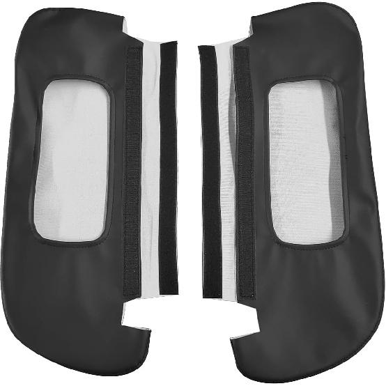 Paar Sonnenblende Leder Schwarz Abdeckung Skin Fit für 1994-2001 Dodge RAM 1500 2500
