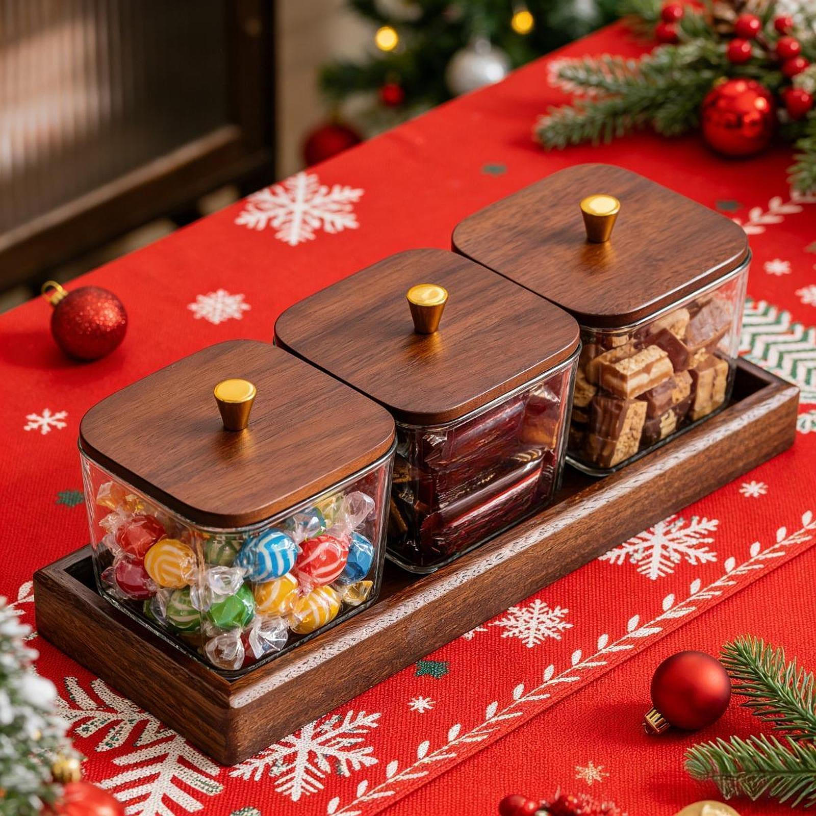 Раздельный поднос с крышкой Компактный Многоразовый Пылезащитный Практичный Тарелка для сухофруктов Конфетница для