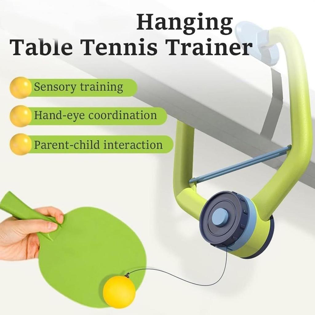 Table Tennis Training Device Portable Pong Exercise Toy Table Tennis Trainer Portable Set for Men Women Boys Youth Teens Wife