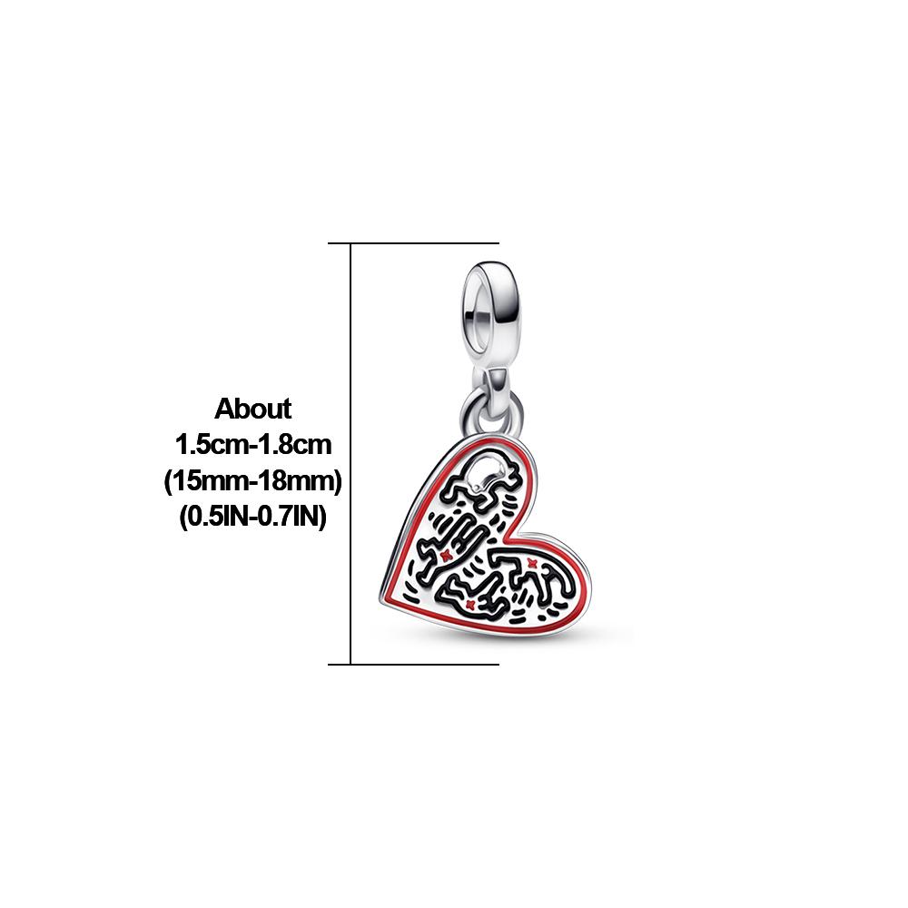 2023 Sterling Silber S925 Charme ME Herz Charm Loved Hoops Ohrring Anhänger Fit Original Armband Me Frauen Schmuck Geschenk