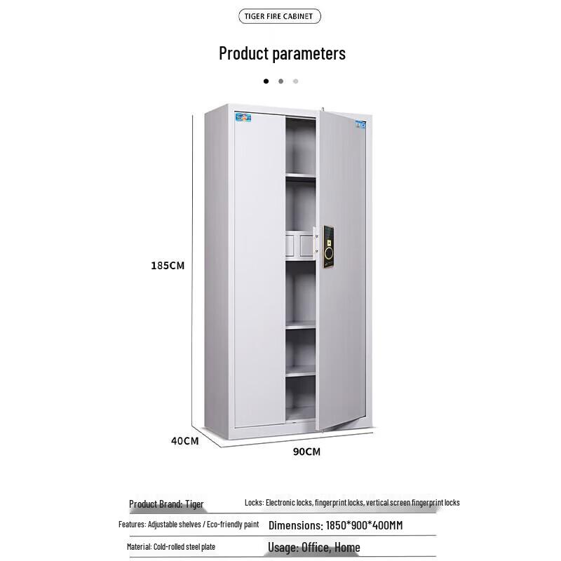 Tiger ST Series Fingerprint & Password File Cabinet