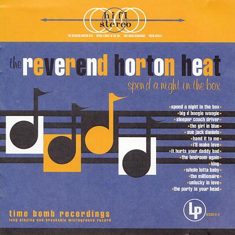 

CD REVEREND HORTON HEAT Spend A Night In The Box 70930435342 Time Bomb Recor 2000 Japan Rock Used