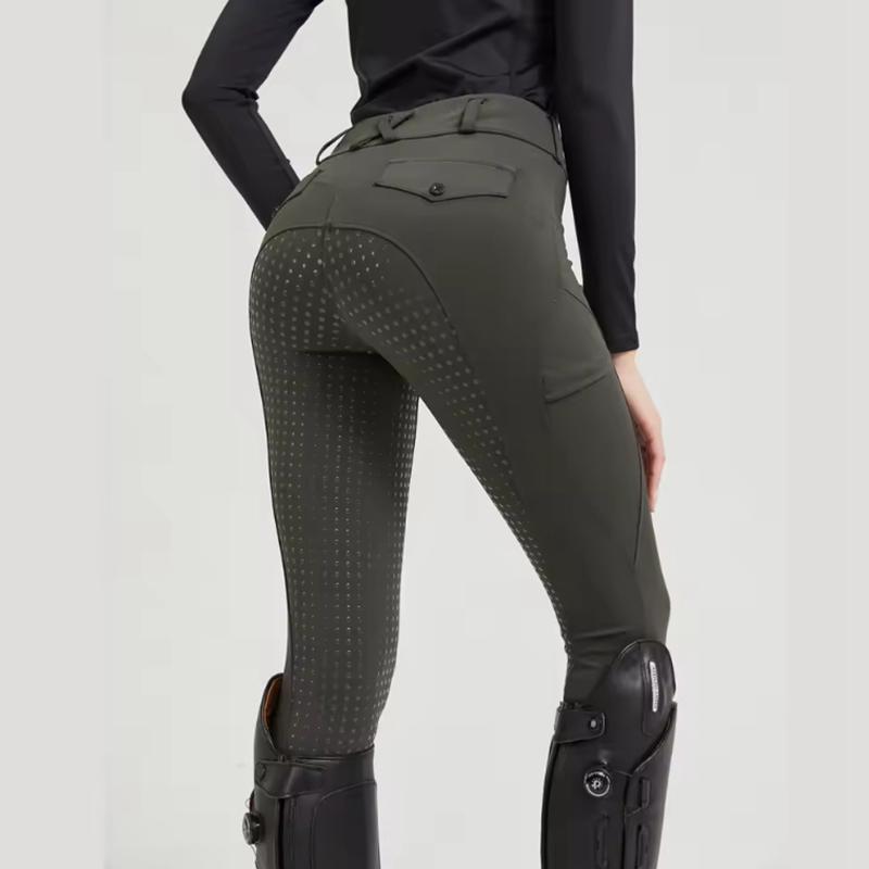 Women Fashion High Waist Elastic Equestrian Pants Horse Racing Skinny Trousers Womens Horse Riding Camping Running Climbing Pant