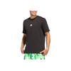Adidas Comfortable Versatile Fashion Soft Short Sleeve T-Shirt Men Tops Black JN4711