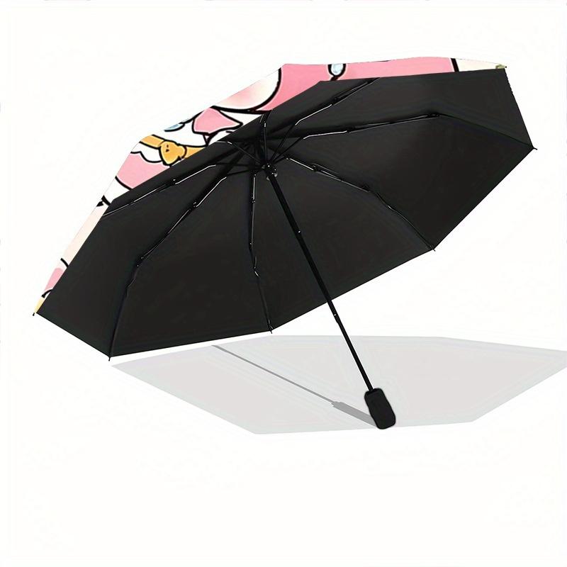 1pc Pink My Melody Automatic Opening and Closing Umbrella - Lightweight 3-Fold Design, Suitable for Fans, Travel, Daily Use - Official Product, Intere
