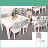 Elegant Gray Non-woven Christmas Chair Cover Set For Stylish Holiday Decor