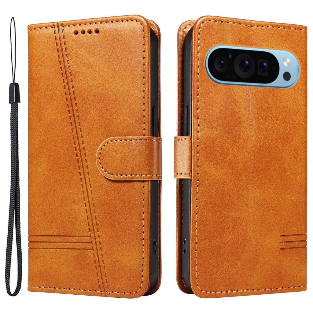 For Google Pixel 10 Pro/10/9 Pro/9 Case Leather Book Flip Phone Cover Wallet Stand View